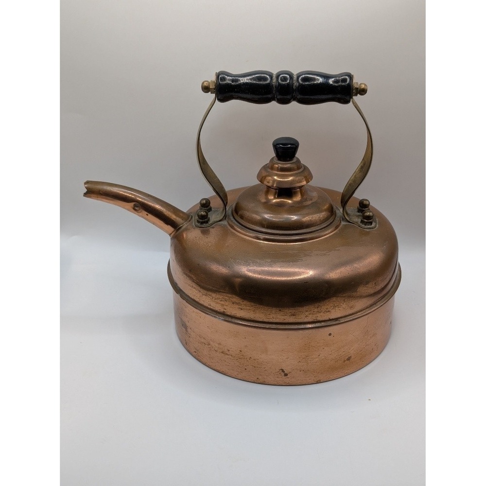 Vintage Simplex Copper Tea Kettle Made in England Pat No 4350